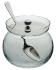 Jam pot with spoon in silver plated - Ercuis